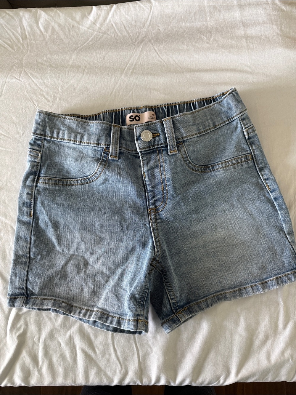 Light Wash Denim Jean Shorts
